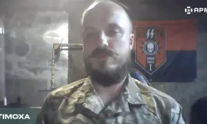 Видео: Оккупант подорвался на мине во время езды на мотоцикле