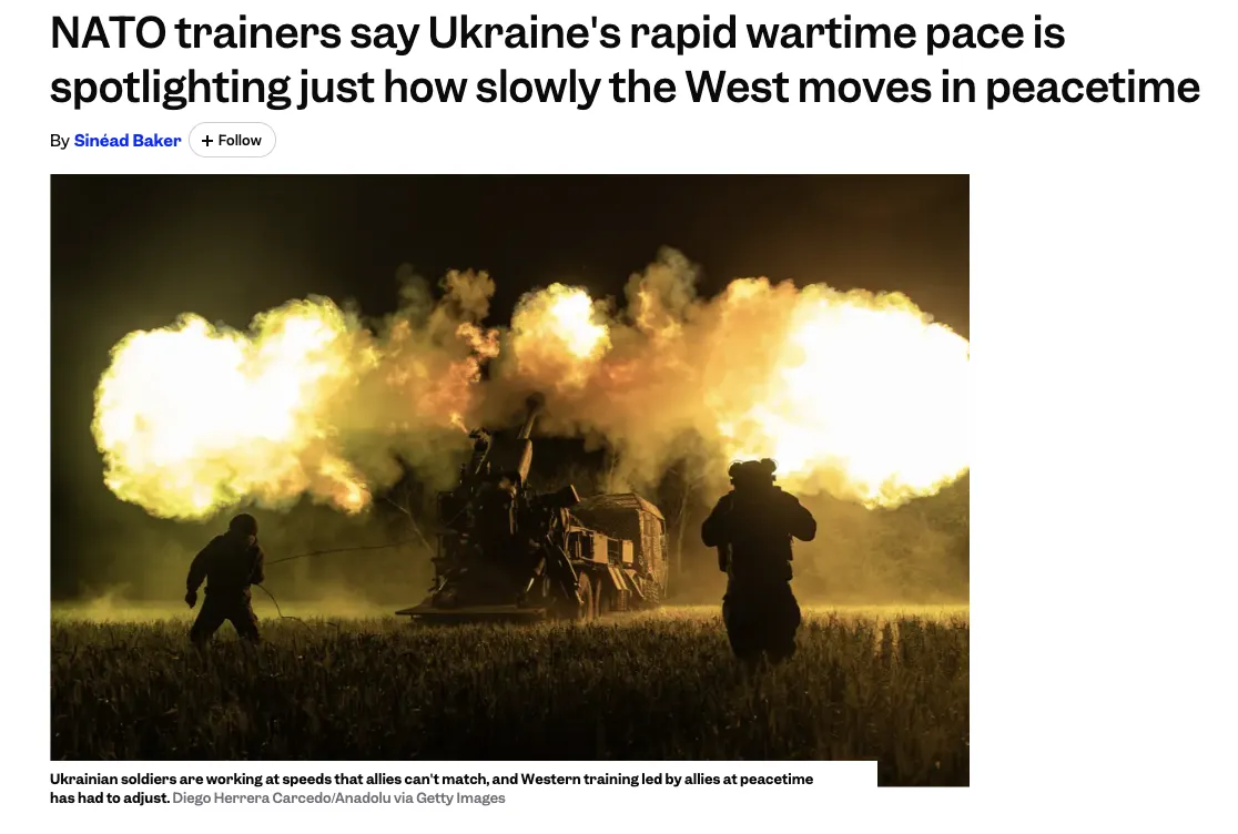NATO Acknowledges Ukraine's Advantages in Certain Aspects of the War — Business Insider