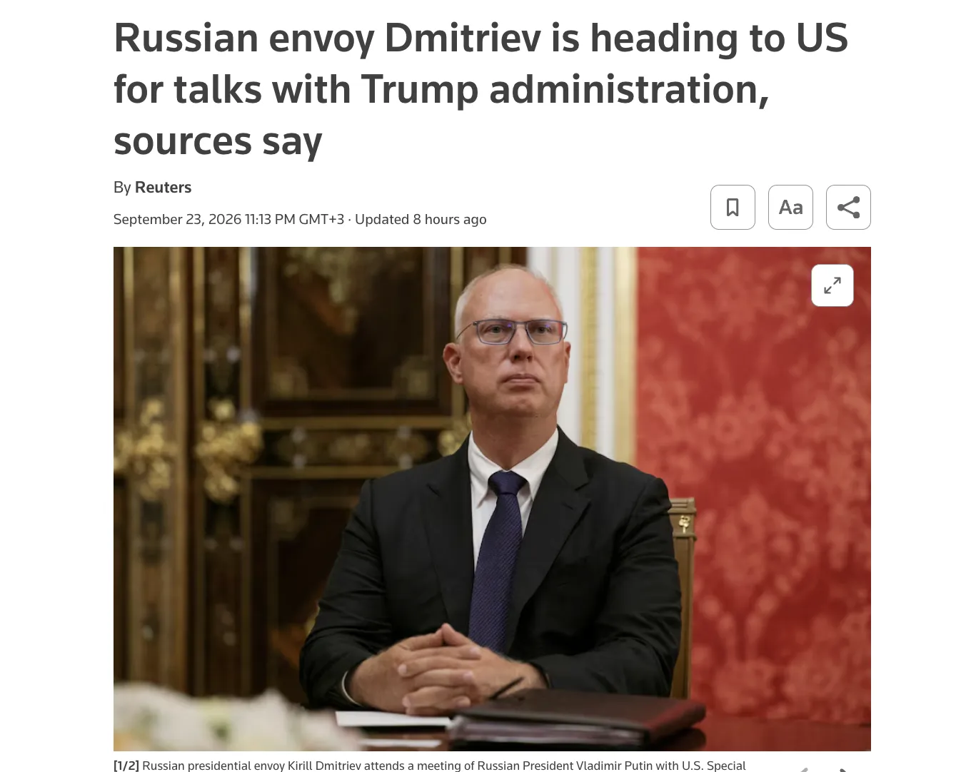 Представитель Путина Дмитриев прибыл в США к Трампу для проведения новых переговоров — Reuters
