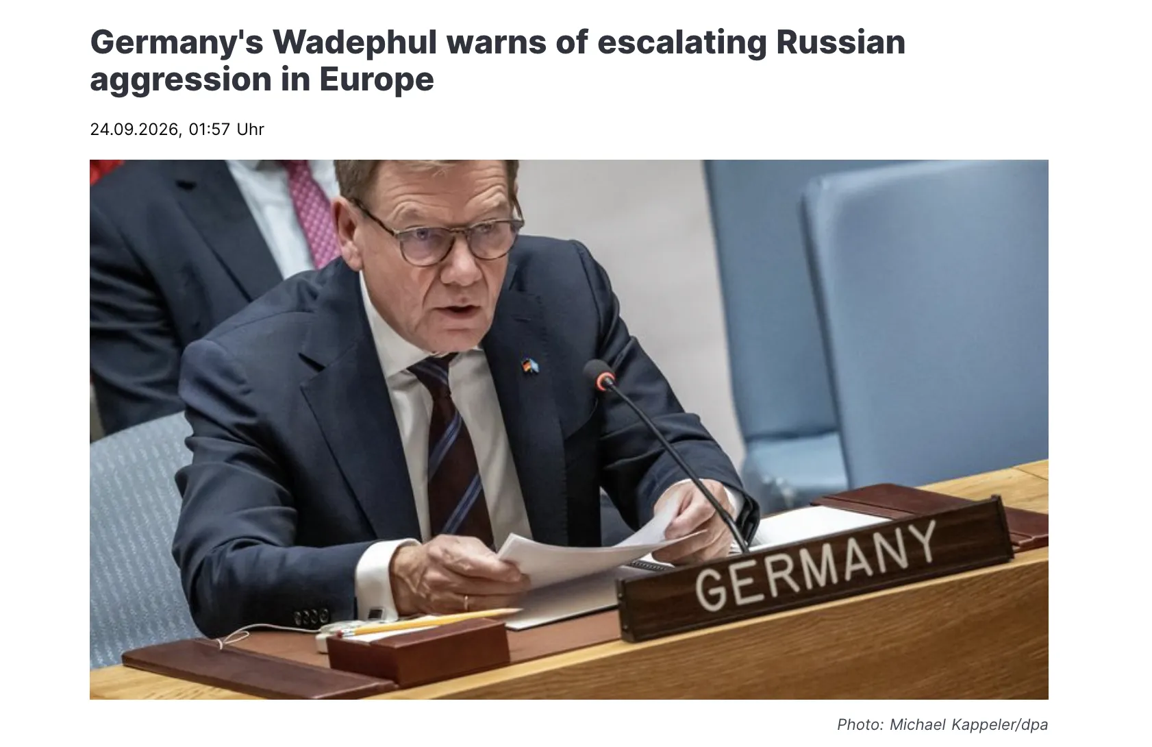 Глава МИД Германии заявил о новом уровне агрессии со стороны РФ в Европе