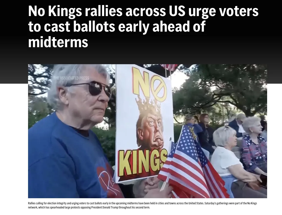 В США прошли массовые протесты против политики Трампа под лозунгом «Без королей» — Associated Press