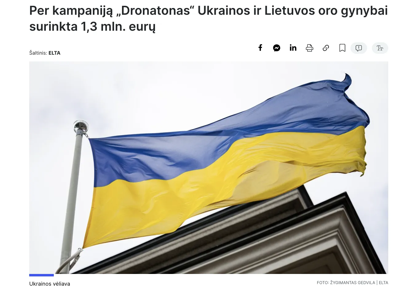 Lithuanians Raised €1.3 Million for Drones for Ukraine and Lithuania