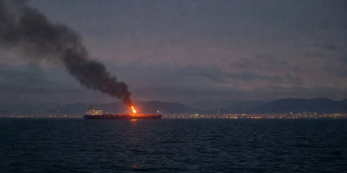 Біля Сочі загорівся нафтовий танкер з 23 індійцями на борту — NDTV World