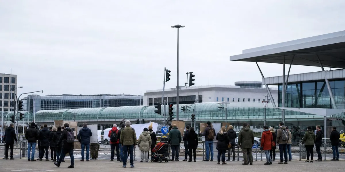 Setki osób protestowały na niemieckich lotniskach przeciw deportacjom — Der Spiegel