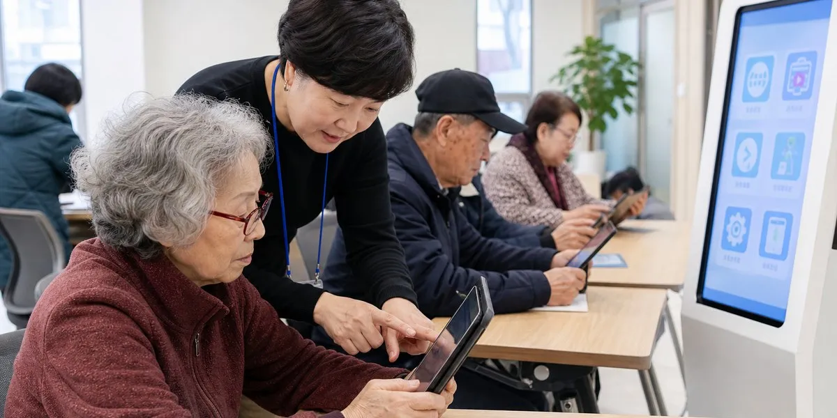 韩国培训老年人使用数字服务——Asharq Al-Awsat