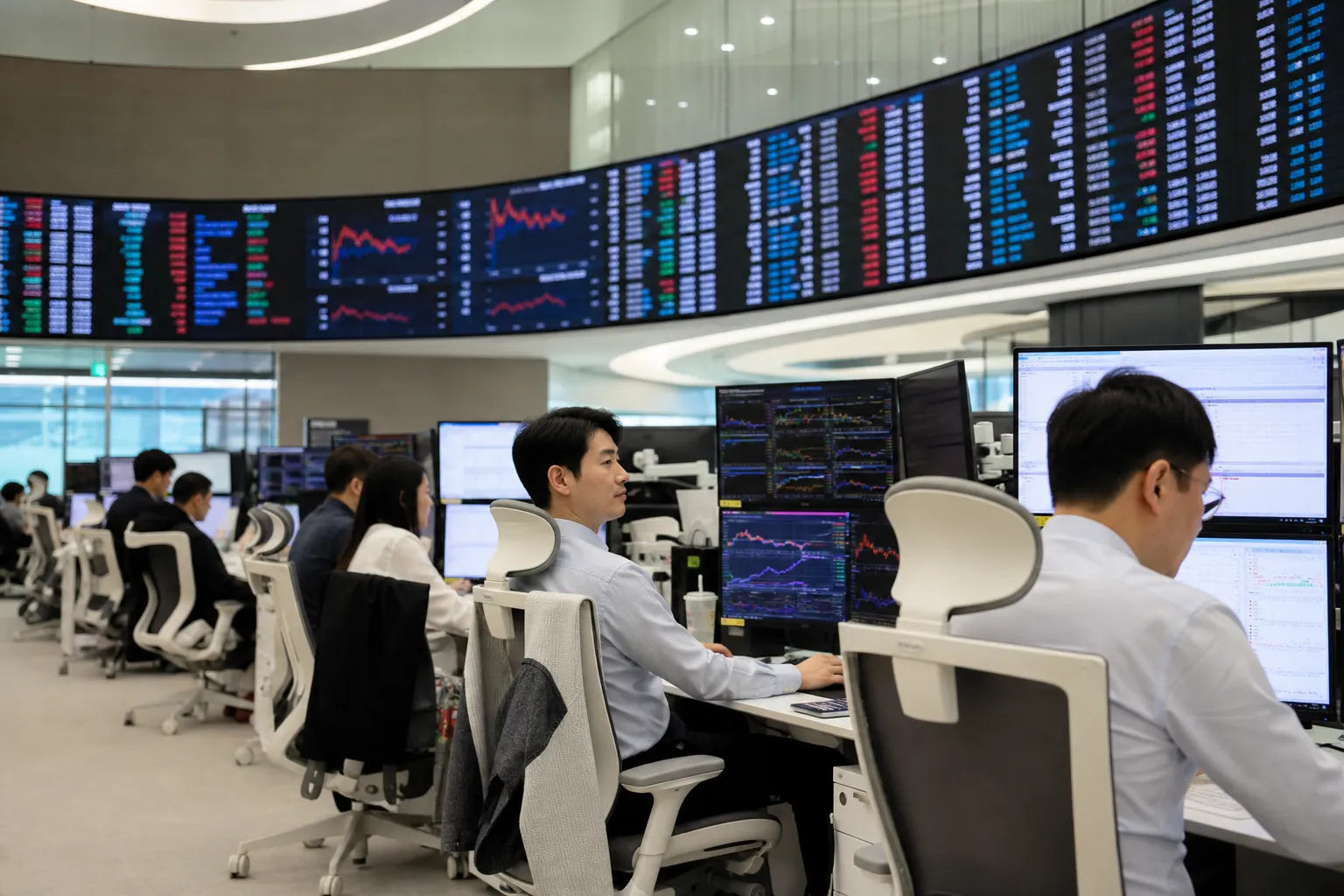 Południowokoreański indeks giełdowy wzrósł dzięki zwyżce akcji producentów chipów