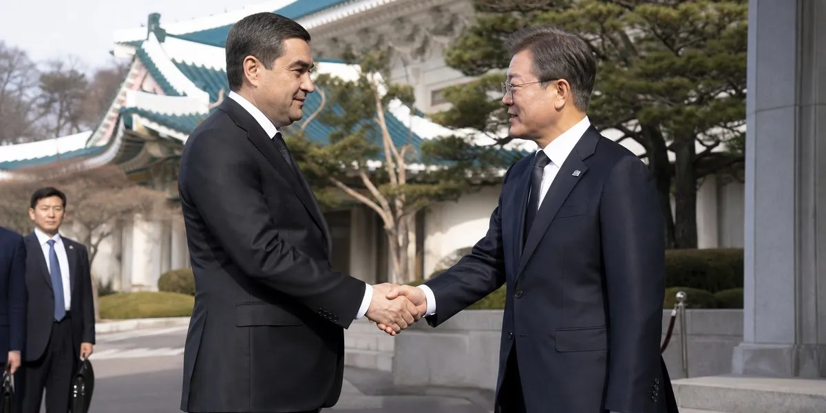 韩国与土库曼斯坦交换13项协议和备忘录