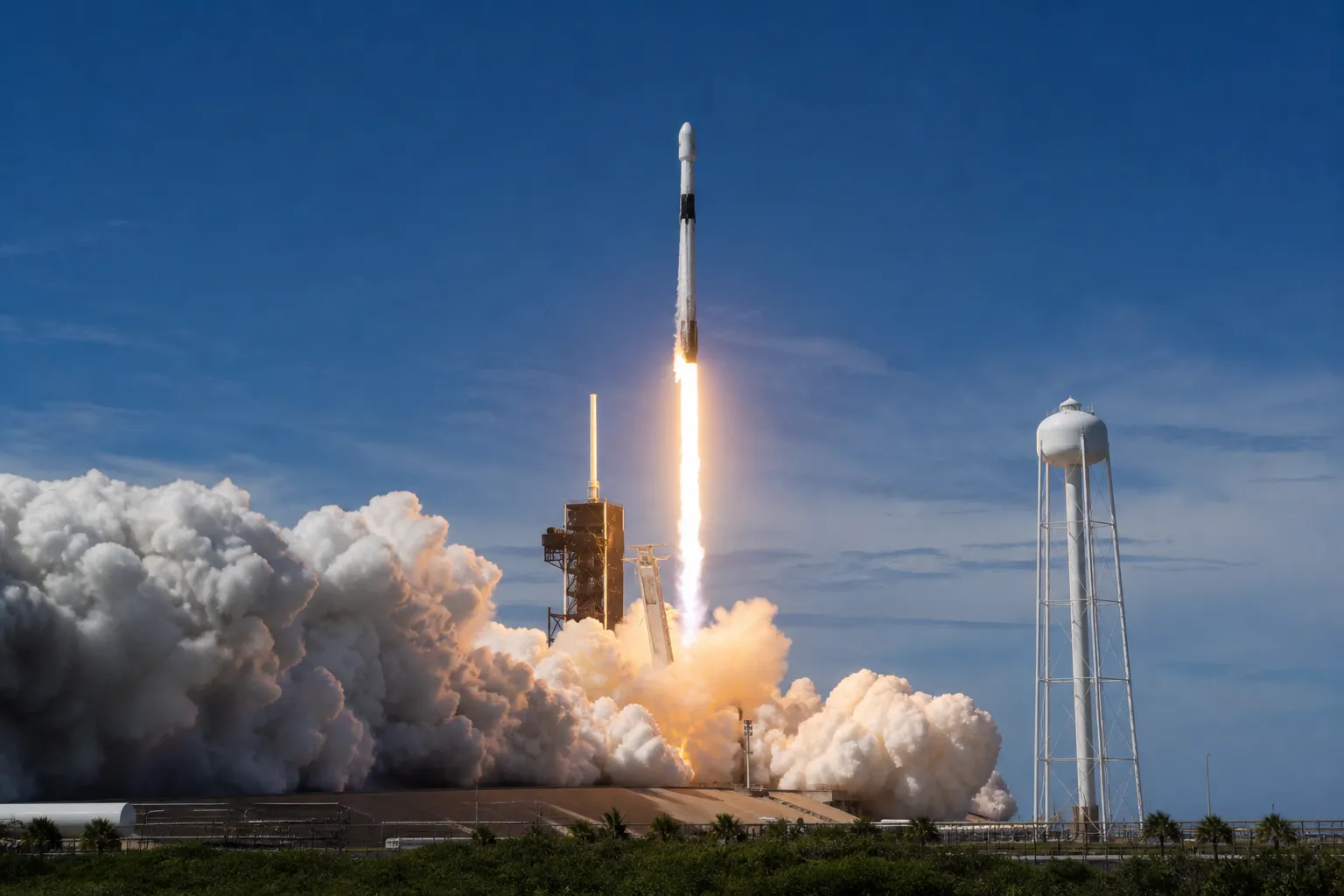 SpaceX запустила 29 спутников Starlink, первая ступень ракеты Falcon 9 приземлилась на платформу