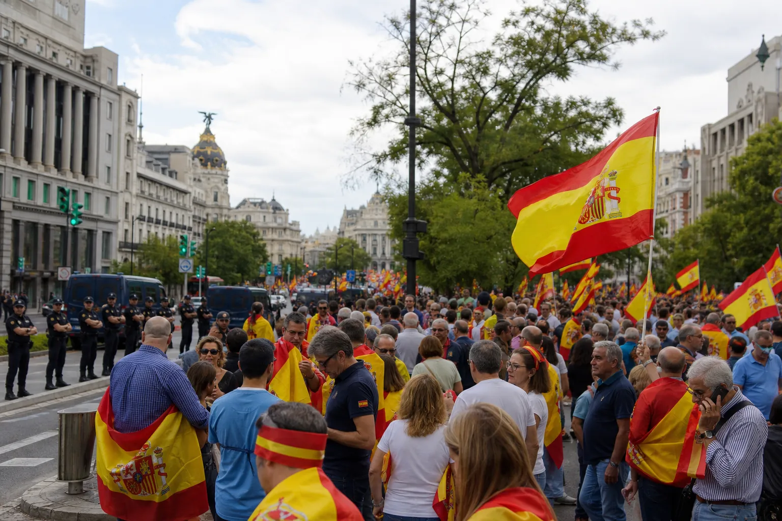 Dziesiątki tysięcy osób protestowały w Hiszpanii z powodu kryzysu w Ceucie