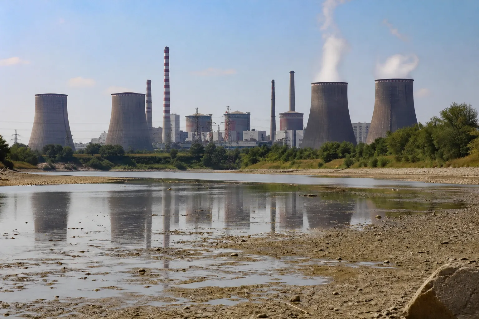 Upały i susza ograniczają pracę elektrowni jądrowych w kilku krajach Europy