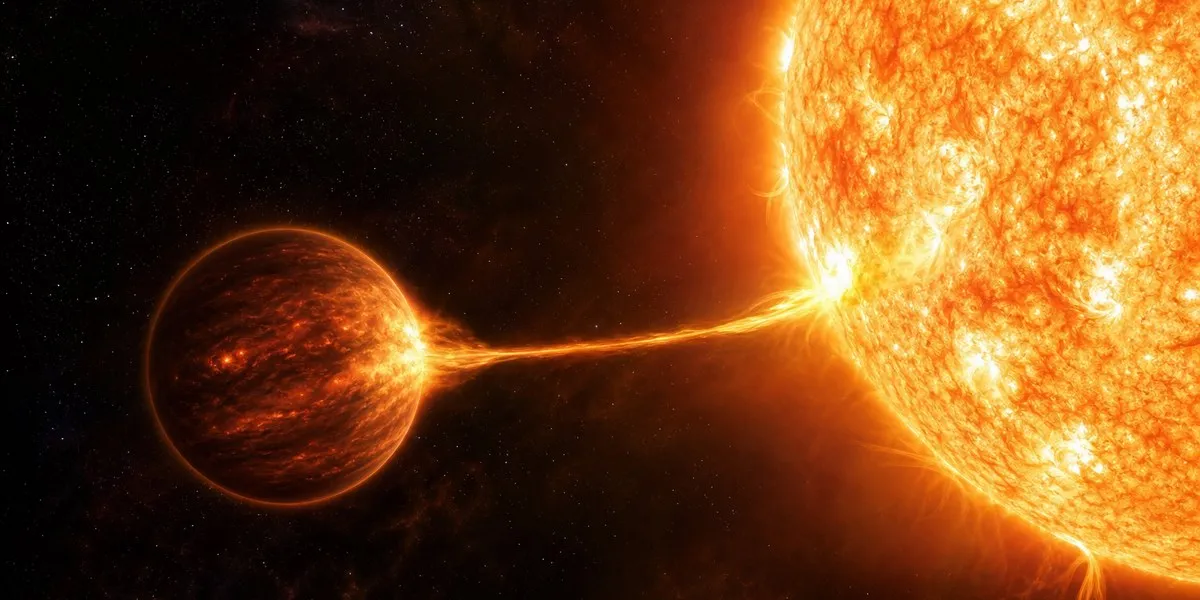 Odkryto gwiazdę odbierającą materię brązowemu karłowi — ScienceDaily