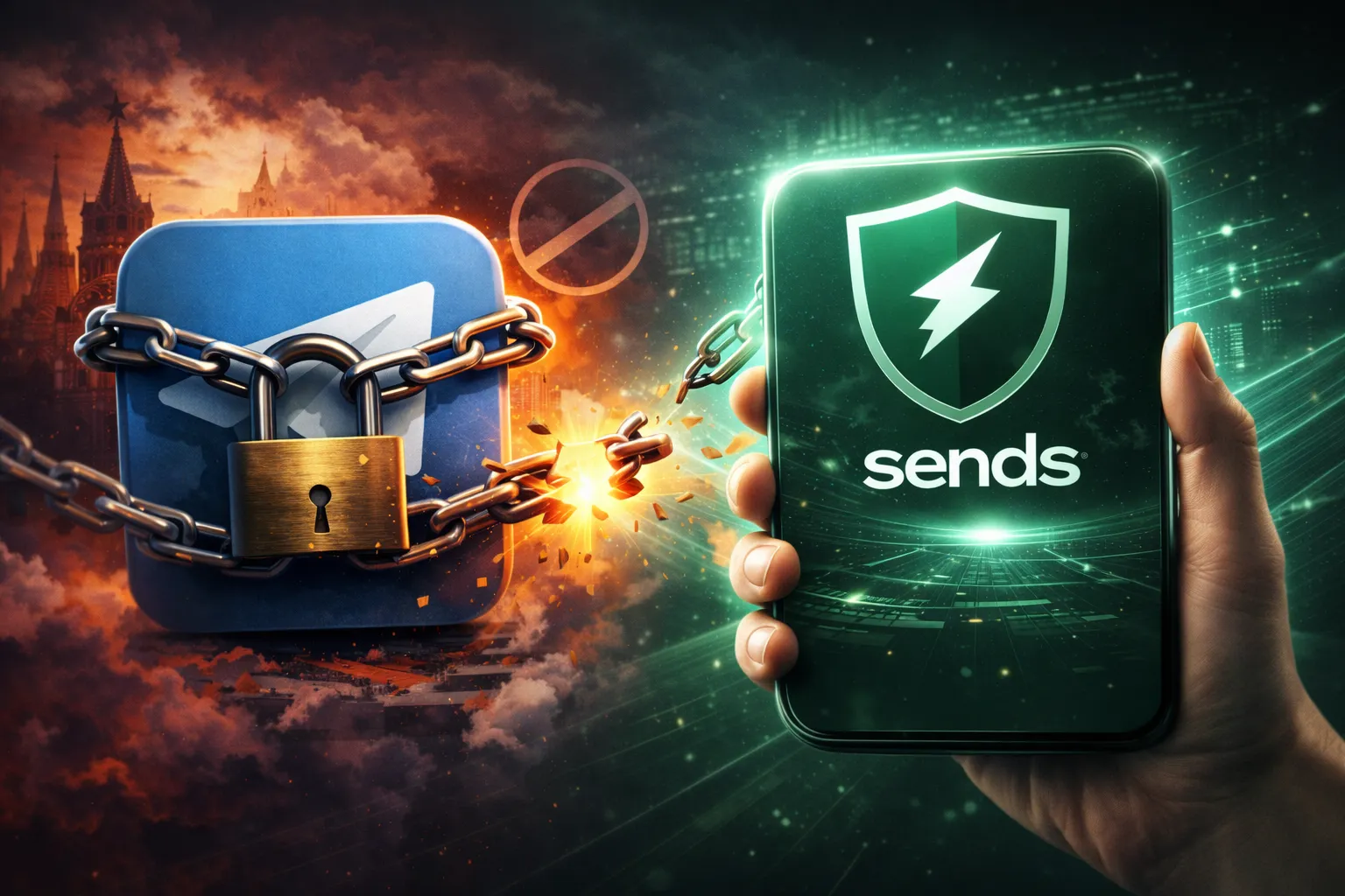 Блокування Telegram у країнах СНД: чому користувачі шукають альтернативу та обирають Sends Messenger