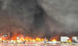 Air traffic suspended at Bangladesh's main airport due to massive fire