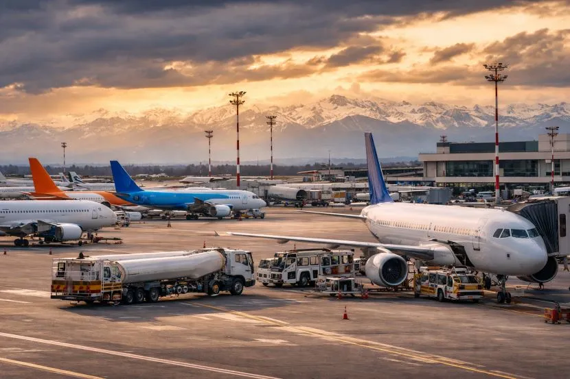 Обмеження на заправку комерційних рейсів у аеропортах Італії через дефіцит палива