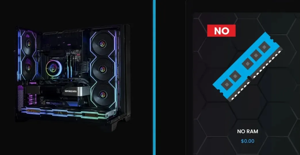 Через дефіцит оперативної пам’яті готові ПК продають без RAM