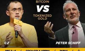 CZ і Пітер Шифф дебатували про майбутнє грошей: біткоїн проти токенізованого золота