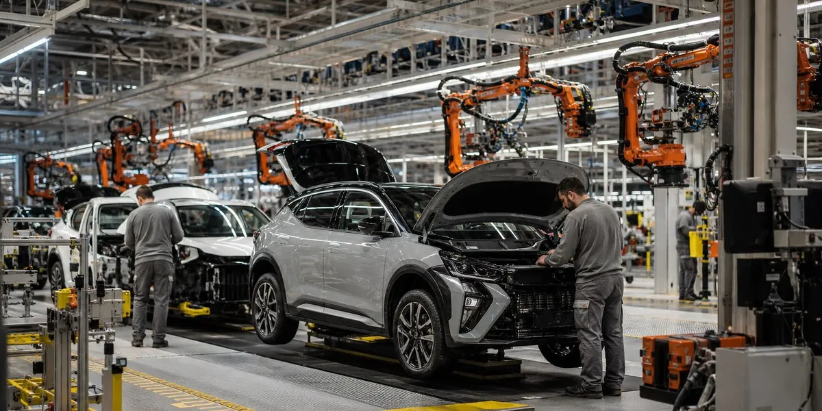 Stellantis begins production of Leapmotor B10 electric crossover in Spain — InsideEVs