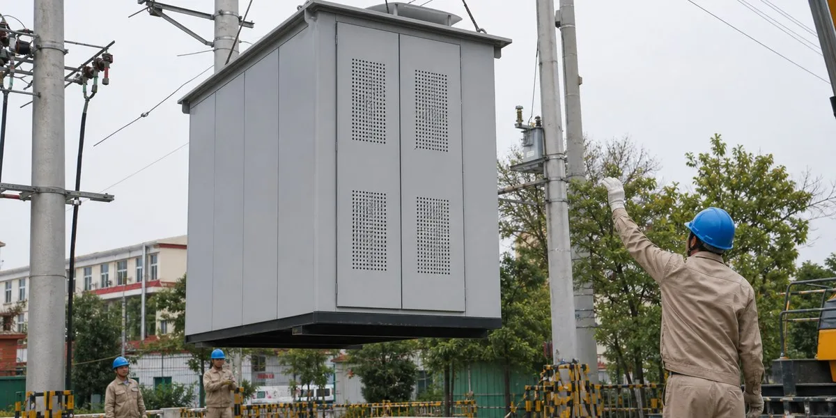 Factory-assembled transformer unit installed in Suqian in one hour — ECNS