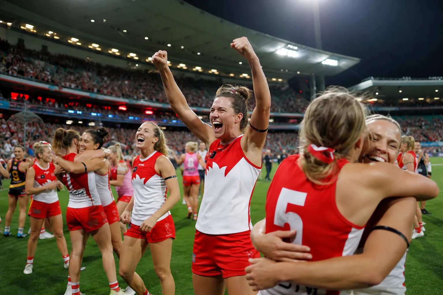 Drużyna kobiet Sydney Swans ustanowiła rekord frekwencji AFLW
