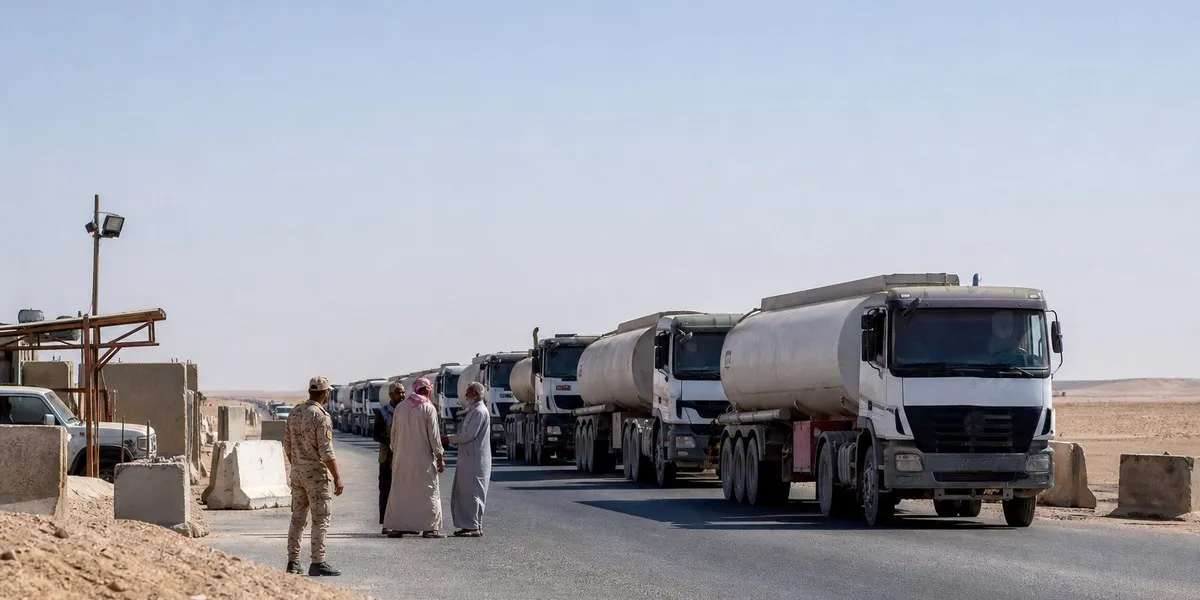 Syria initiates gasoline shipment to Iraq through Al-Tanf Syria initiates gasoline shipment to Iraq through Al-Tanf