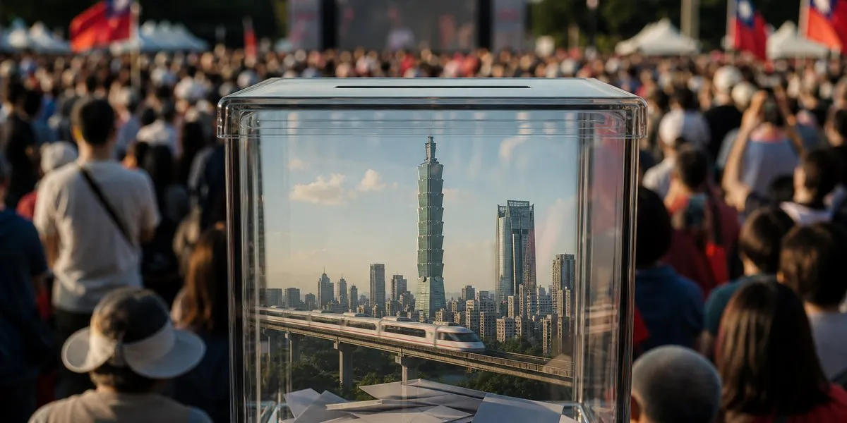 台北市长蒋万安在选举前启用竞选总部——《台北时报》