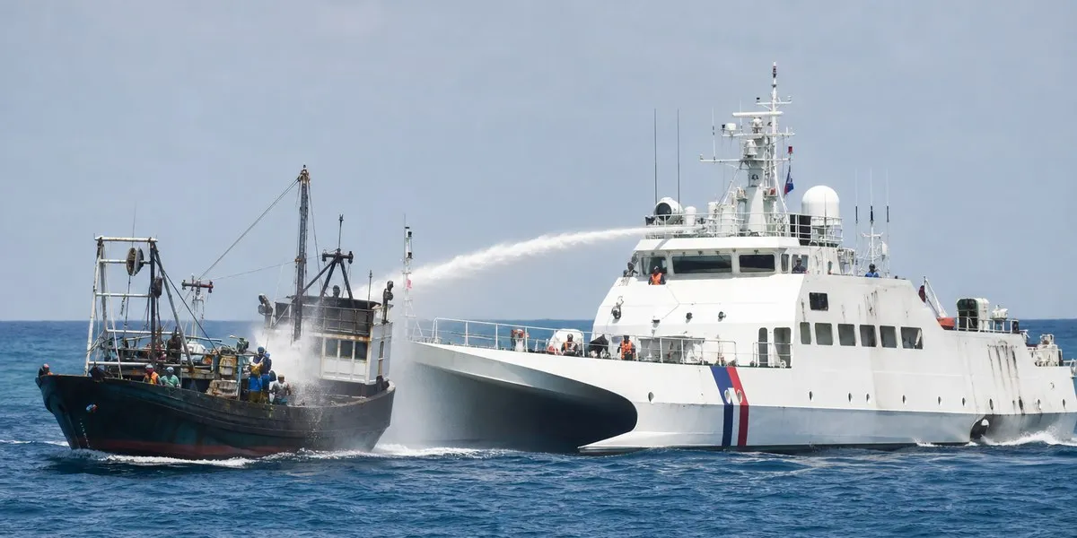 Taiwan Coast Guard drives out two Chinese vessels near Pratas Islands — Taipei Times