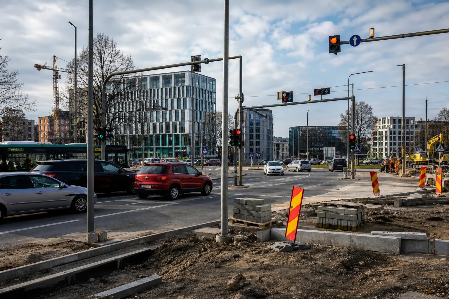 Two lanes in each direction to be restored at Tallinn’s Hipodroomi intersection