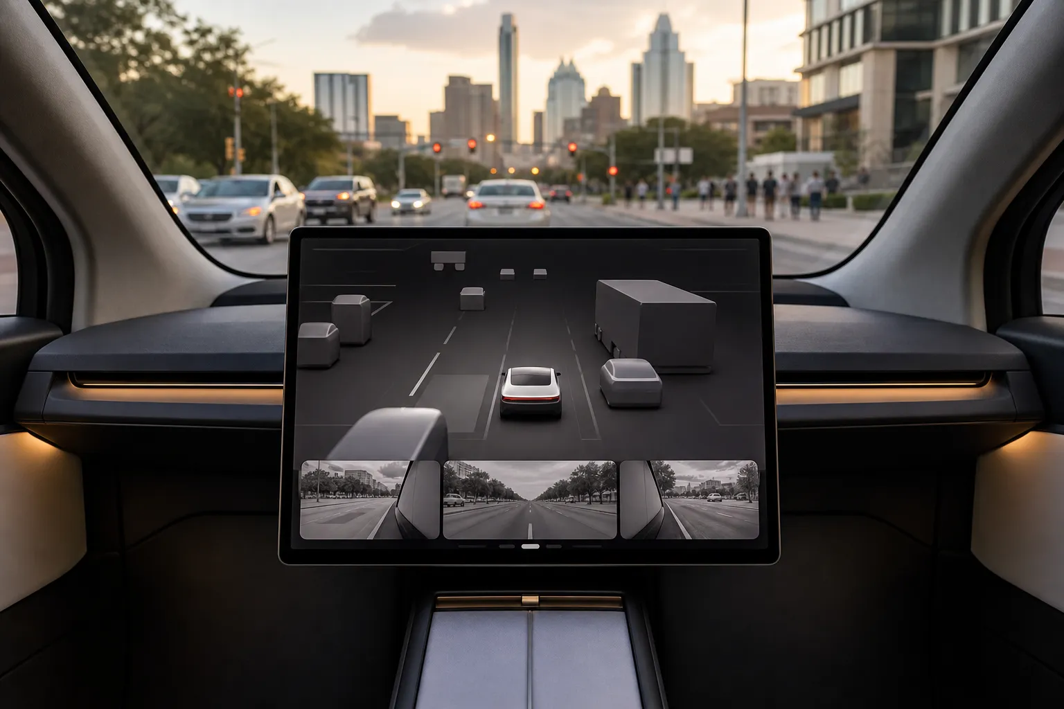 У США пасажири Tesla Cybercab виявили віртуальний джойстик — The Verge
