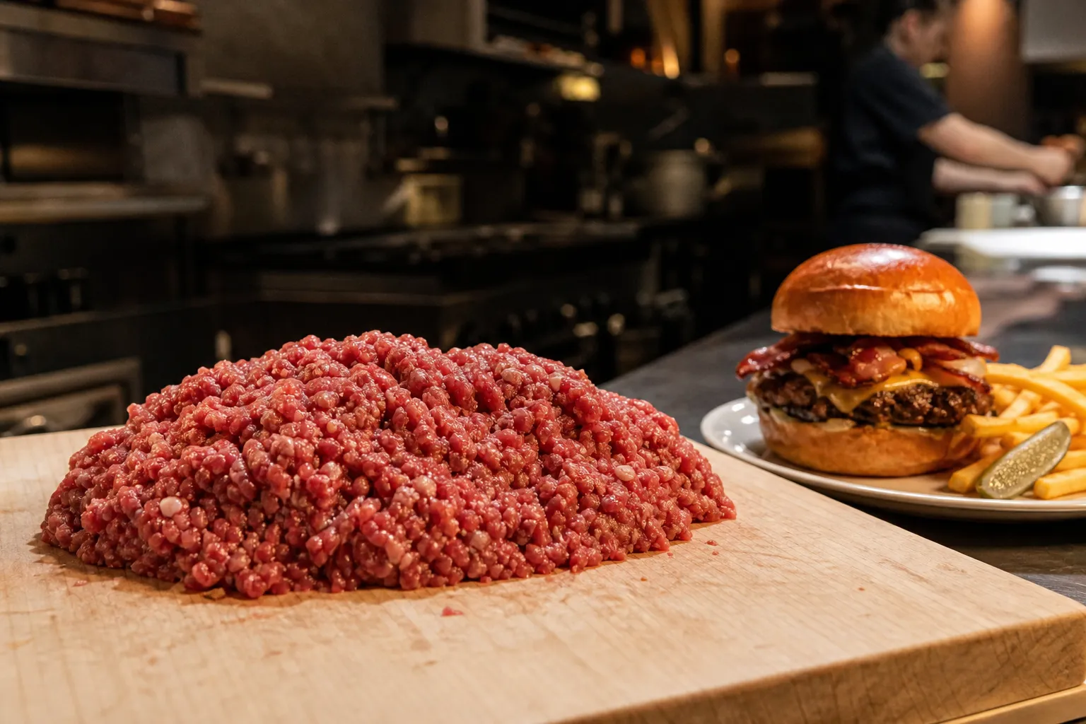 Токійський заклад Wagyu Brothers готує бургери з вручну січеної яловичини вагю