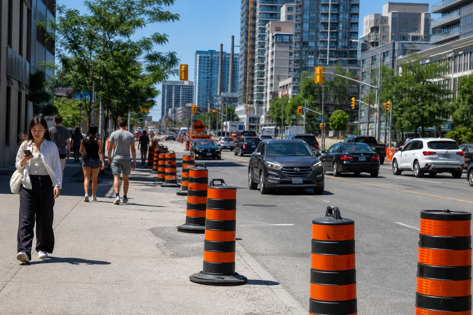 Temporary "BTS Boulevard" signs are being installed in Toronto