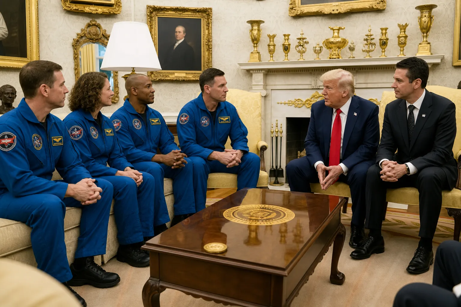 Trump wręczy astronautom NASA z misji Artemis II Kosmiczny Medal Honorowy Kongresu