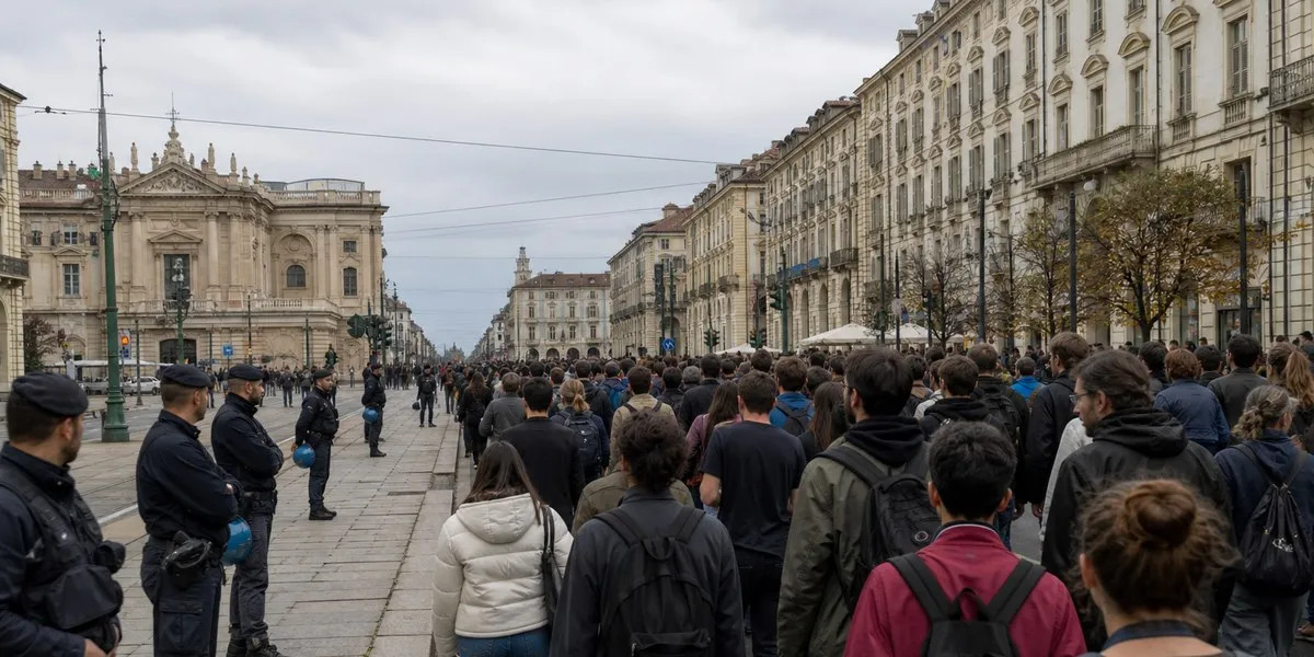 Uczniowie w Turynie obrzucali policję kamieniami i jajkami — ANSA English
