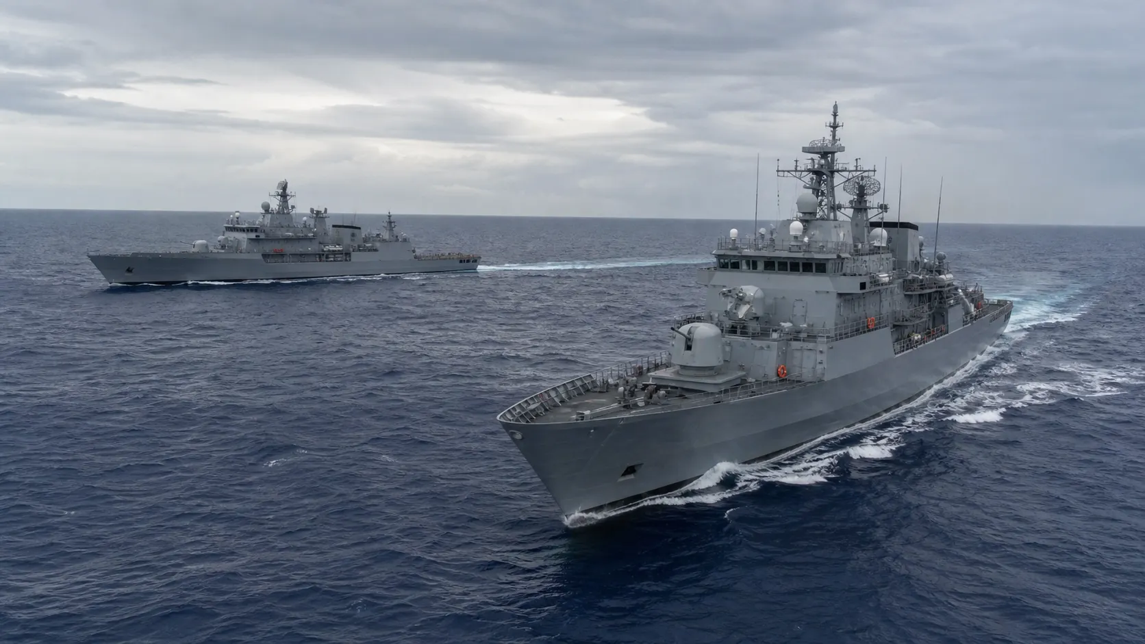 Tureckie okręty przeprowadziły ćwiczenia na Oceanie Indyjskim