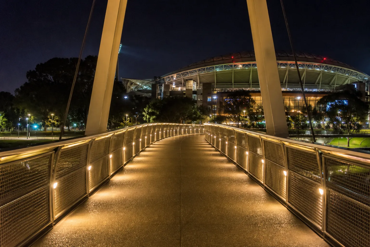 Two men detained in Adelaide after alleged attack near Adelaide Oval