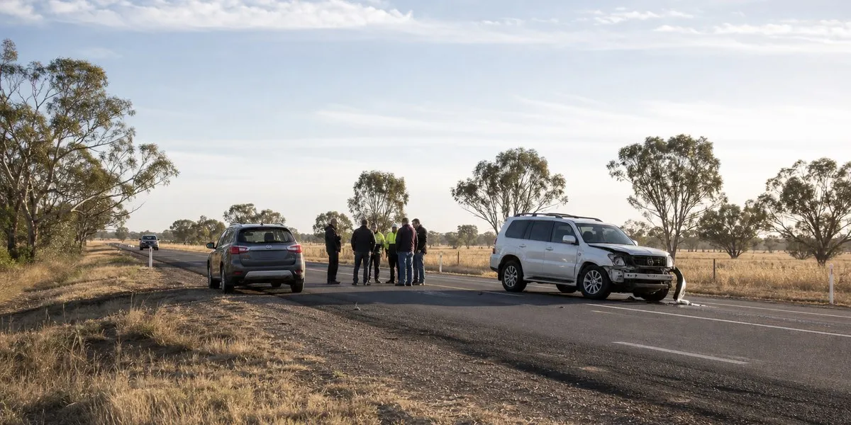 Two men in critical condition after crash in Victoria — ABC News Australia