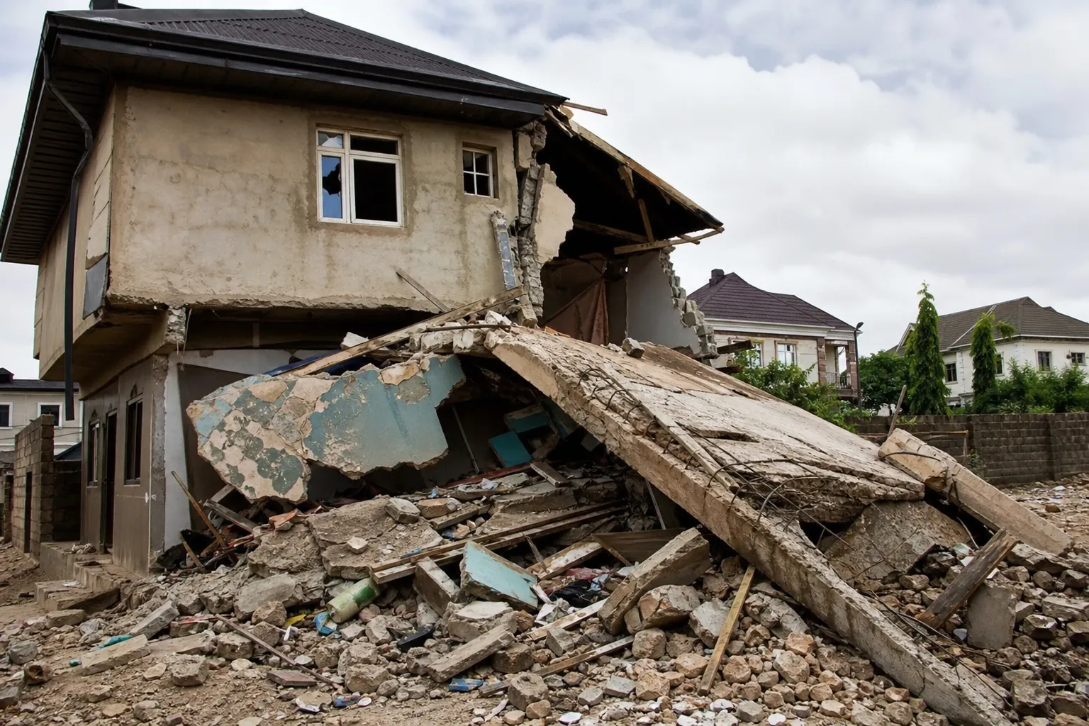 Two-storey residential building collapses in Anambra State