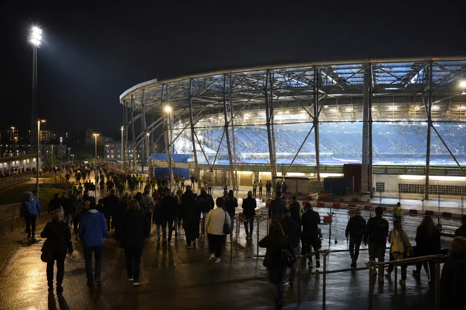 A man was arrested in Birmingham following an incident at the European Athletics Championships