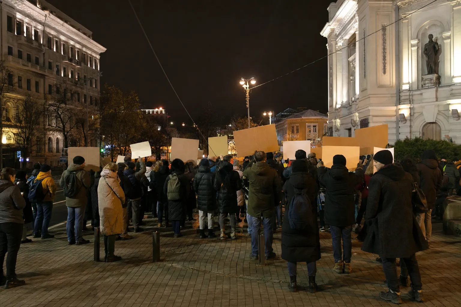 W Kijowie i innych miastach już drugi dzień trwają akcje poparcia dla Fedorowa