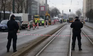 A boulevard in Warsaw was closed after a piece of ammunition from World War II was found