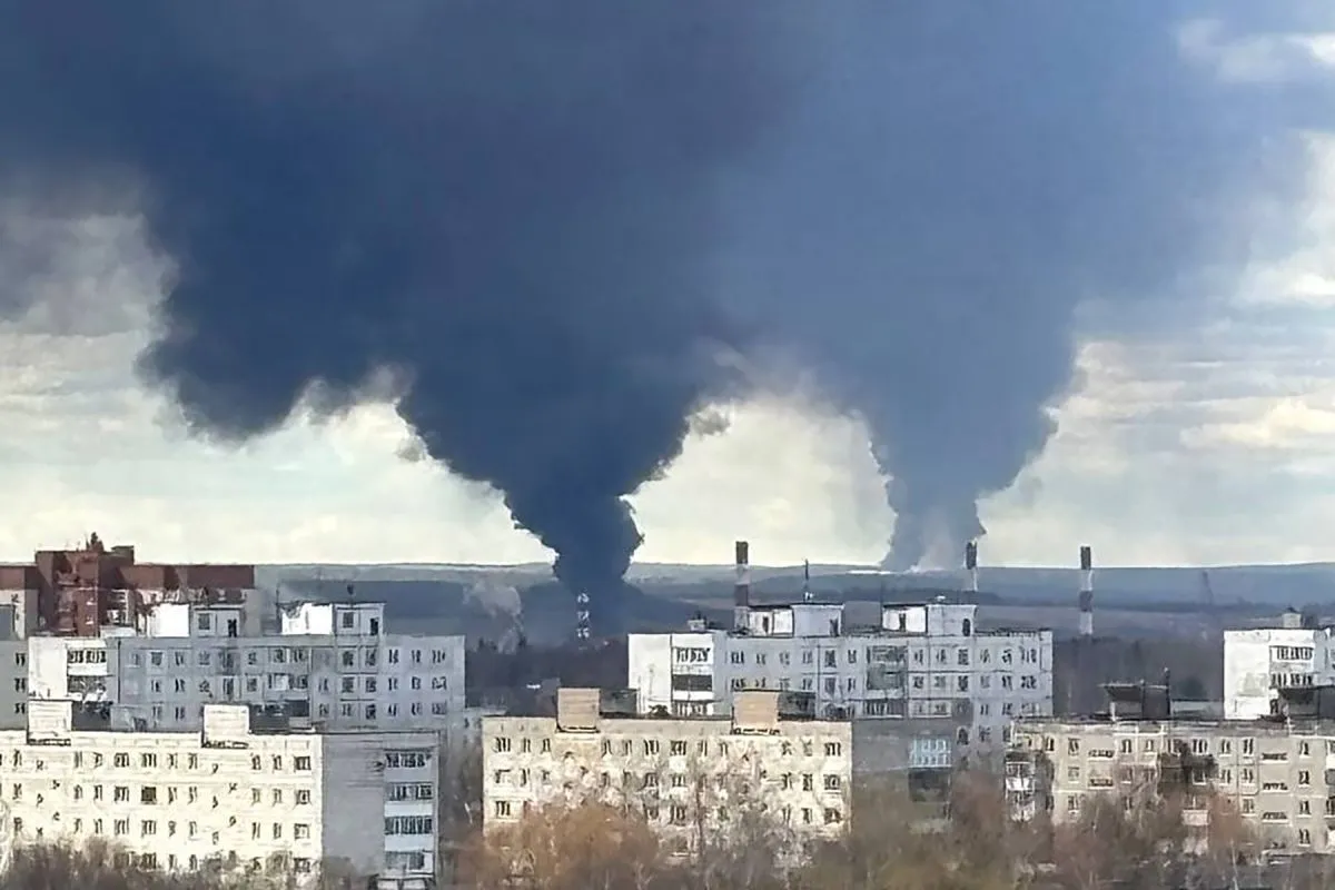 SBU drones destroyed 70% of the tanks at the Perm oil depot
