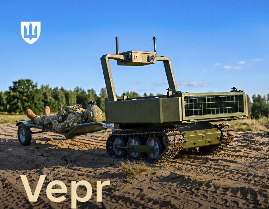 В Україні допустили до бойового застосування роботизований медевак Vepr