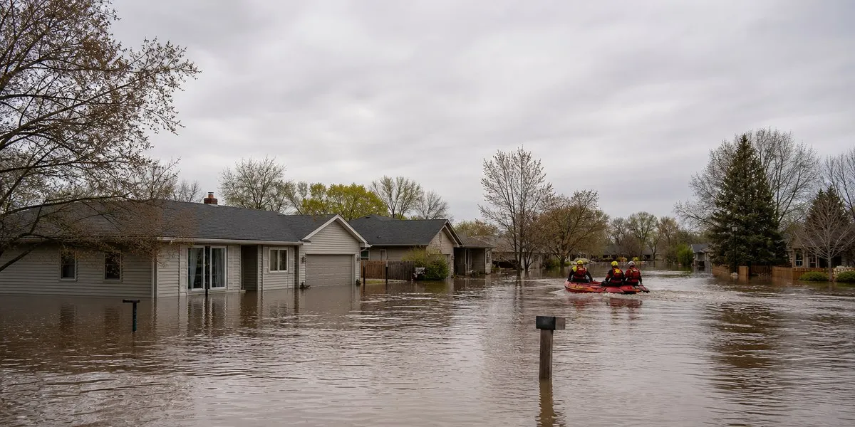 People rescued from rooftops during floods in the US — The Guardian