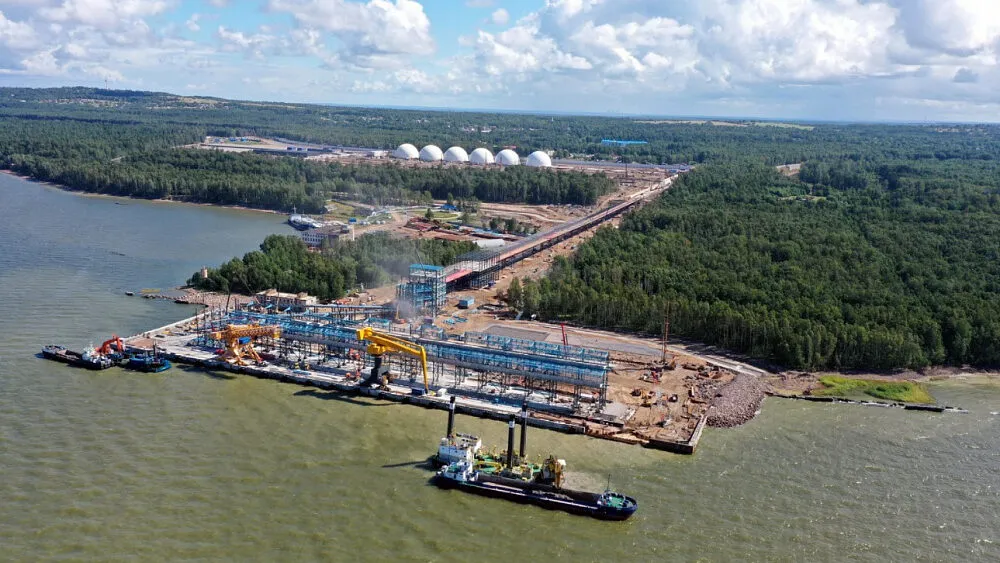Fire Point confirmed an attack on the port of Ust-Luga