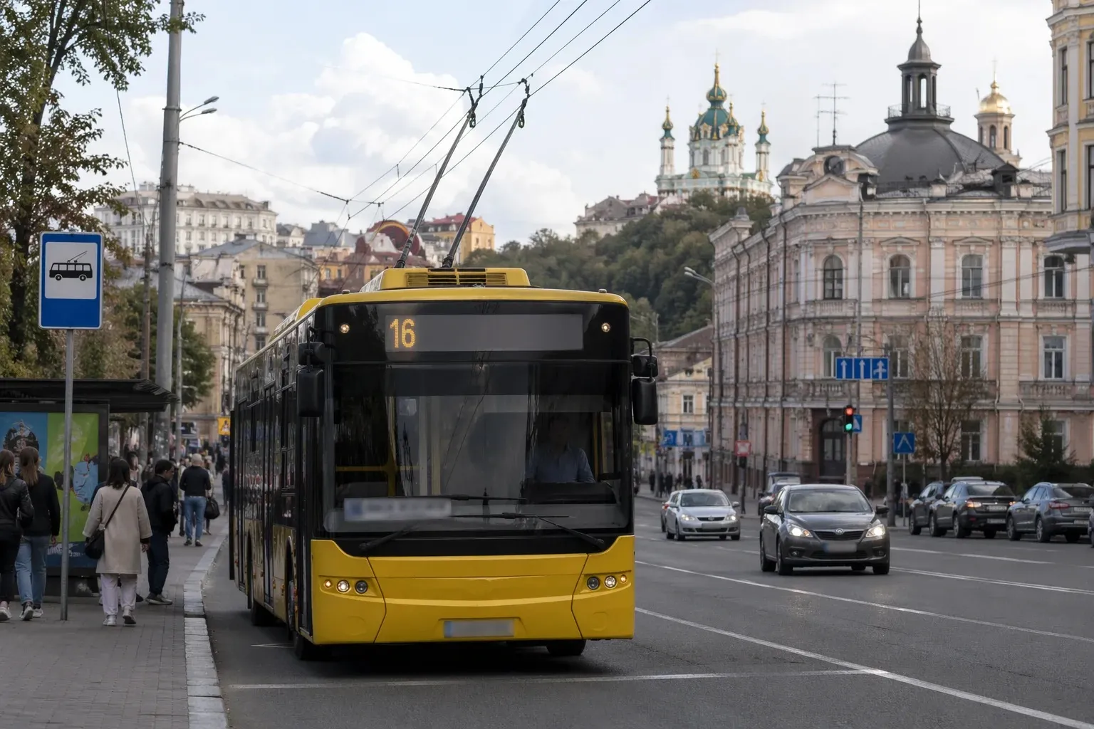 Атака РФ в Киеве привела к перебоям в работе транспорта