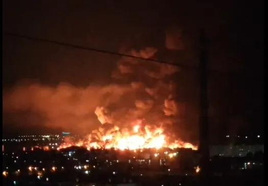 Відео: як виглядає нафтобаза у Феодосії після ударів Сил оборони України