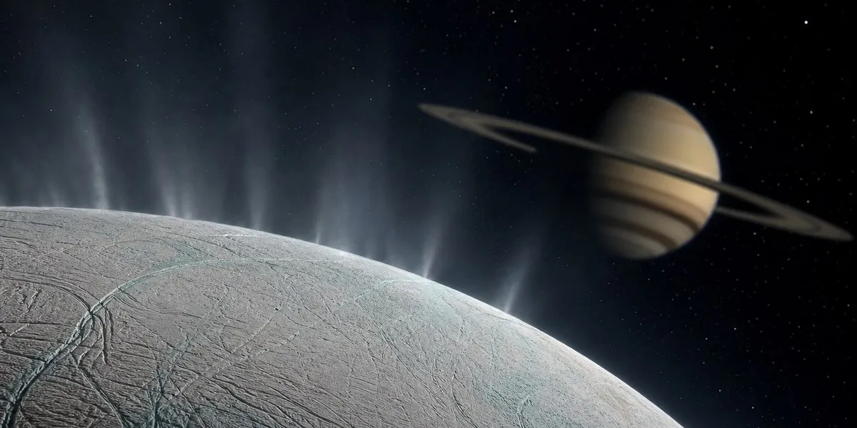 Badacze zaproponowali wyjaśnienie różnorodności chemicznej lodu Enceladusa — ScienceDaily