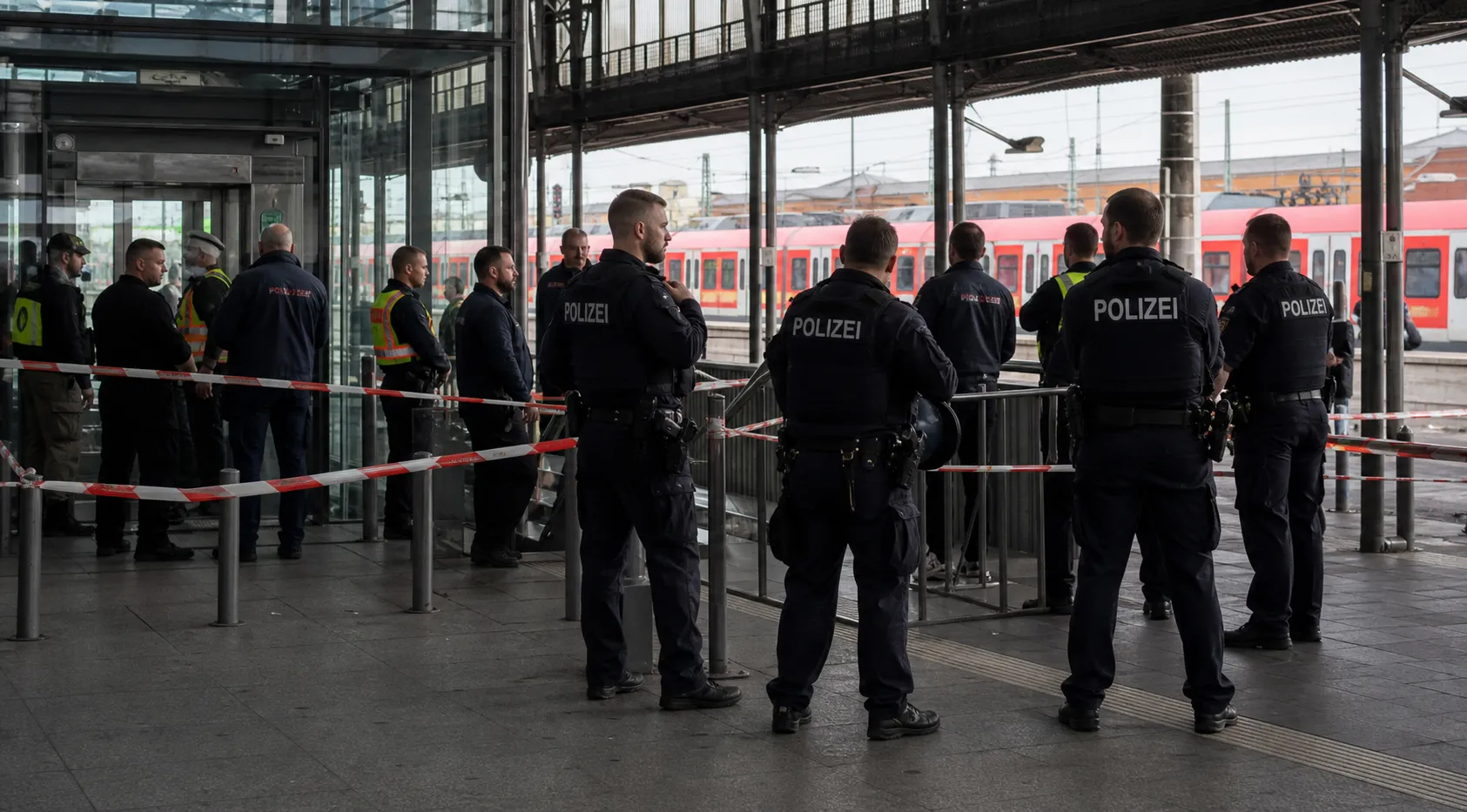 Unidentified object explodes at Augsburg station, two people injured