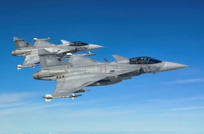 A Gripen fighter jet crashed in Hungary