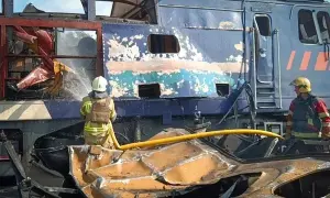 У Нікополі згорів рейсовий автобус після удару РФ