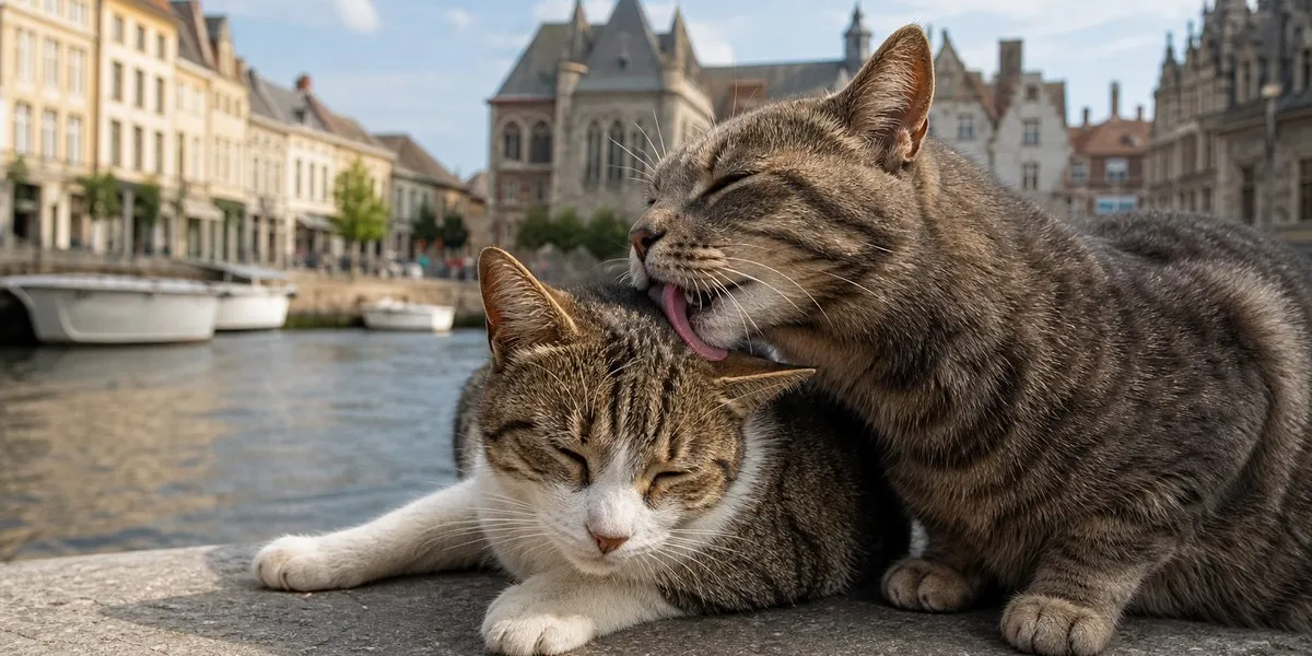 Belgian scientists investigate why cats lick each other